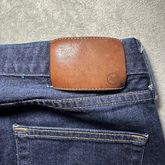 AG Adriano Goldschmied Selvage Jeans 30x24 The Nomad Straight Button Fly Denim - Picture 8 of 16
